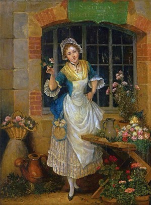 A young florist